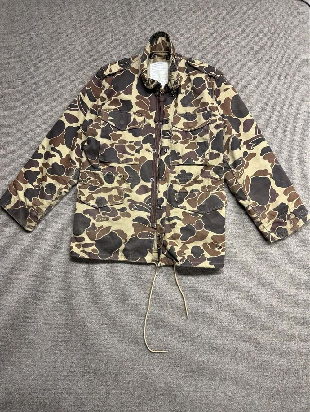 Duck Bay Cold Weather Camo Field Jacket Size SMALL